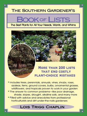 cover image of The Southern Gardener's Book Of Lists